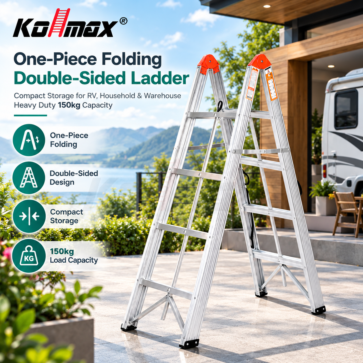 Tired of bulky ladders wasting your precious RV storage space?
